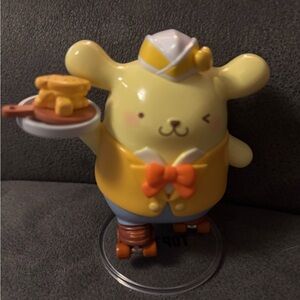 Cute Pompompurin Figurine with Pancakes